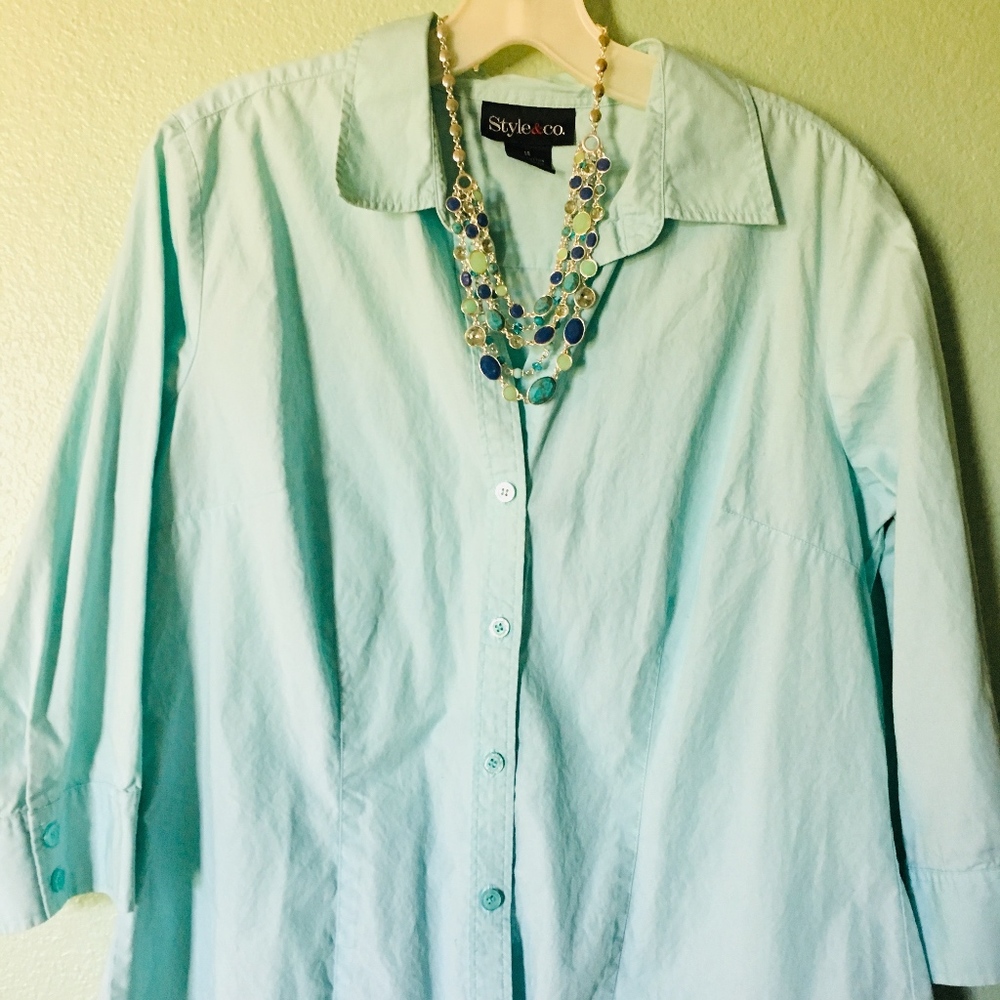 Soft Light Blue Blouse